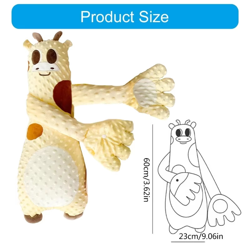 Anti Startle Soothing Pillow Newborns Baby Comforting Pillow Cartoon Animal Toy for Comfortable Infants Sleep Exhaust Pillo